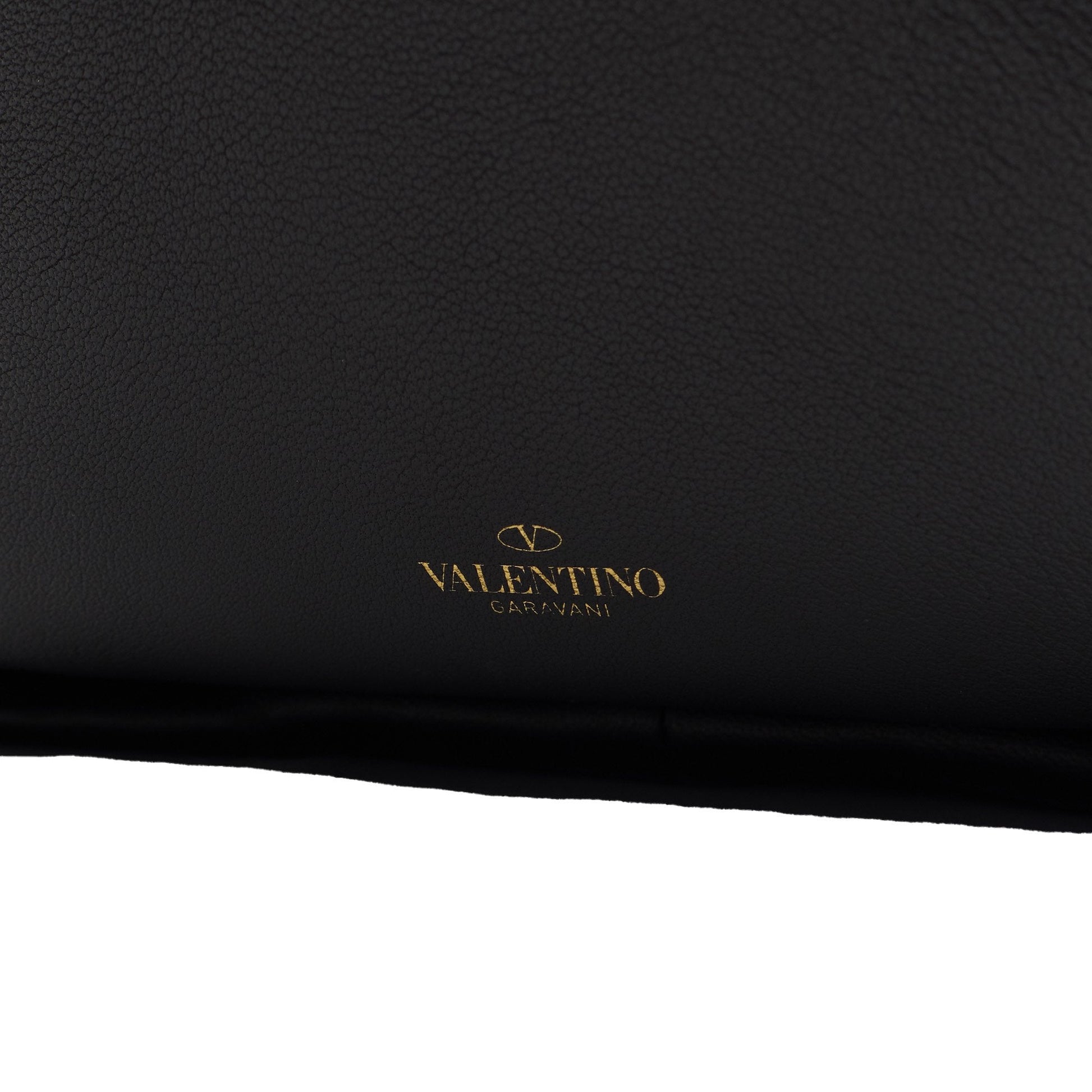 Valentino Tote Rockstud Hobo in Black, Calfskin — Detail View