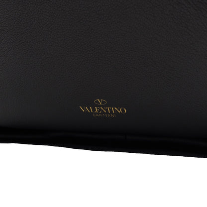 Valentino Tote Rockstud Hobo in Black, Calfskin — Detail View