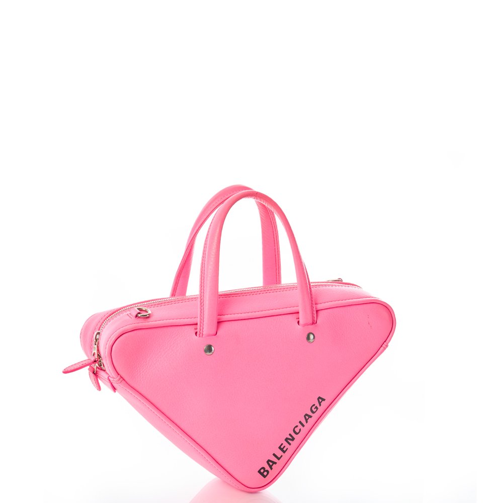 Balenciaga Top Handle Triangle Duffle S  in Pink, Leather — Alternate View 11