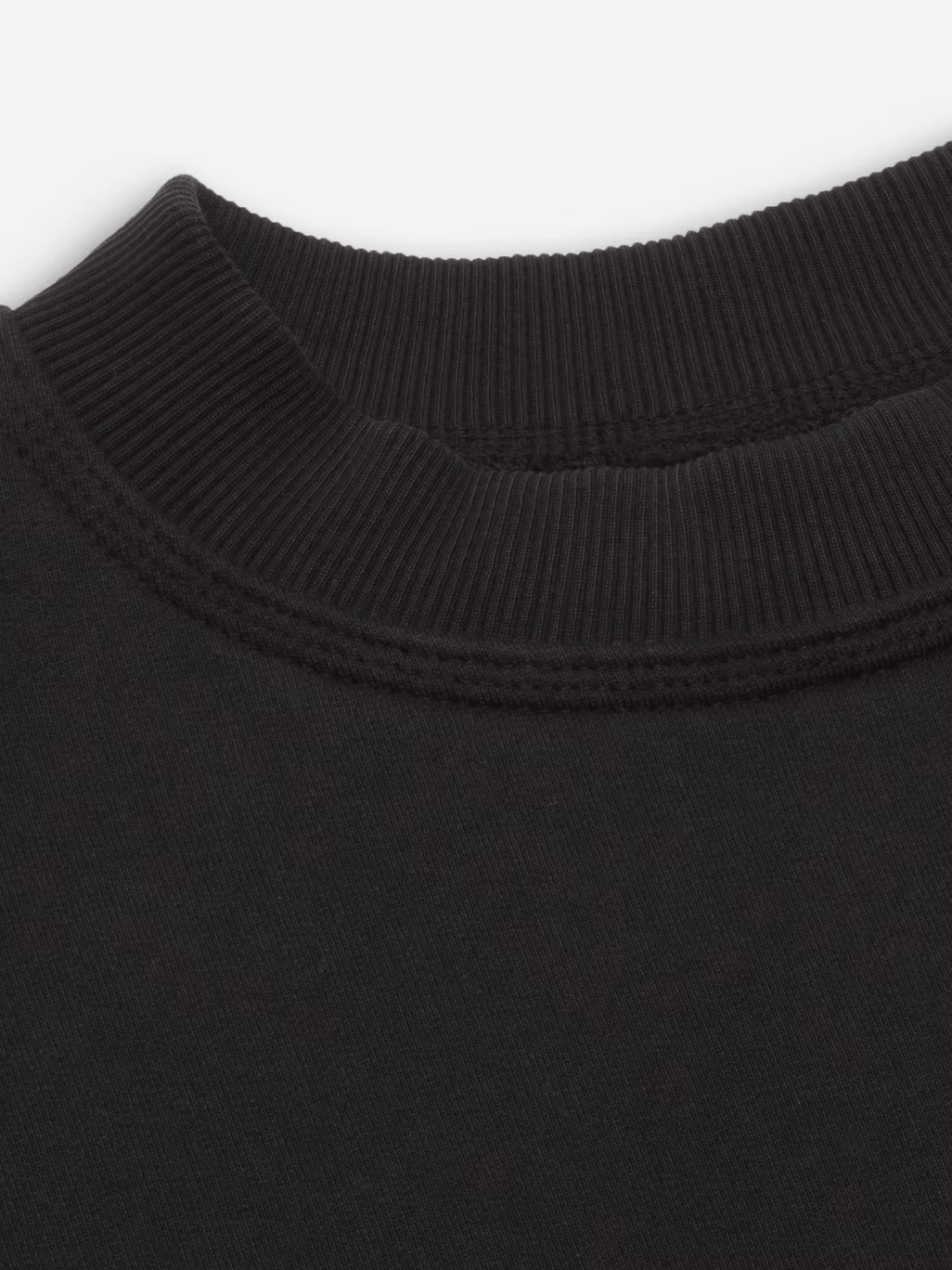 KAIZEN MARKET BLANK HEAVYWEIGHT TEE BLACK — XS — Side View