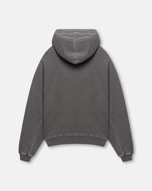 KAIZEN MARKET BLANK HEAVYWEIGHT WASHED HOODIE — XS — Side View