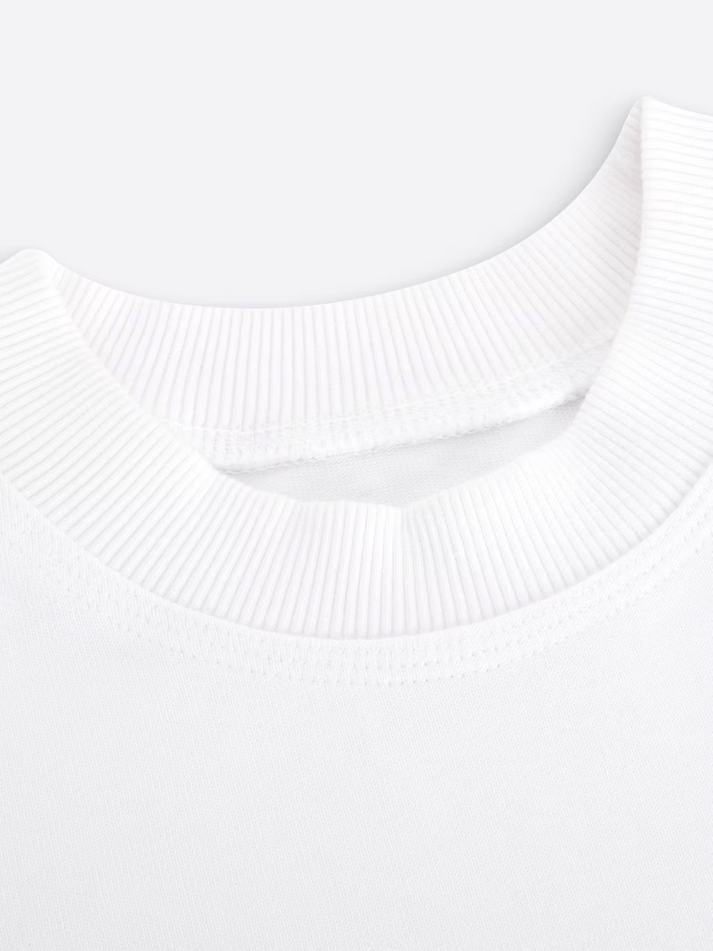 KAIZEN MARKET BLANK HEAVYWEIGHT TEE WHITE — XS — Side View