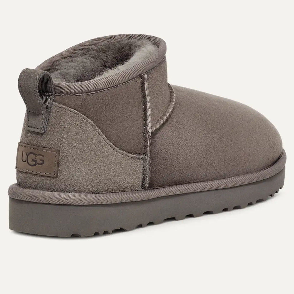 UGG Classic Ultra Mini Boot Grey (Wmns) — UK 1 — Back View