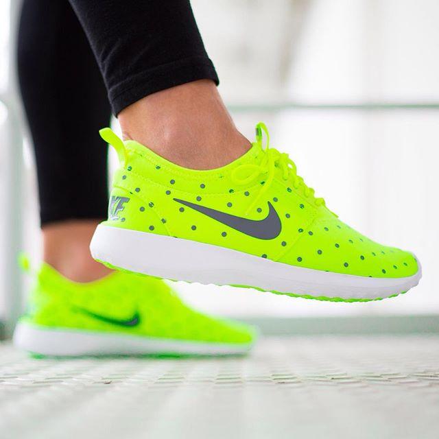Nike Wmns Juvenate 'Polka Dot Volt' — UK 2.5 | EU 35.5 | US 5 — Side View