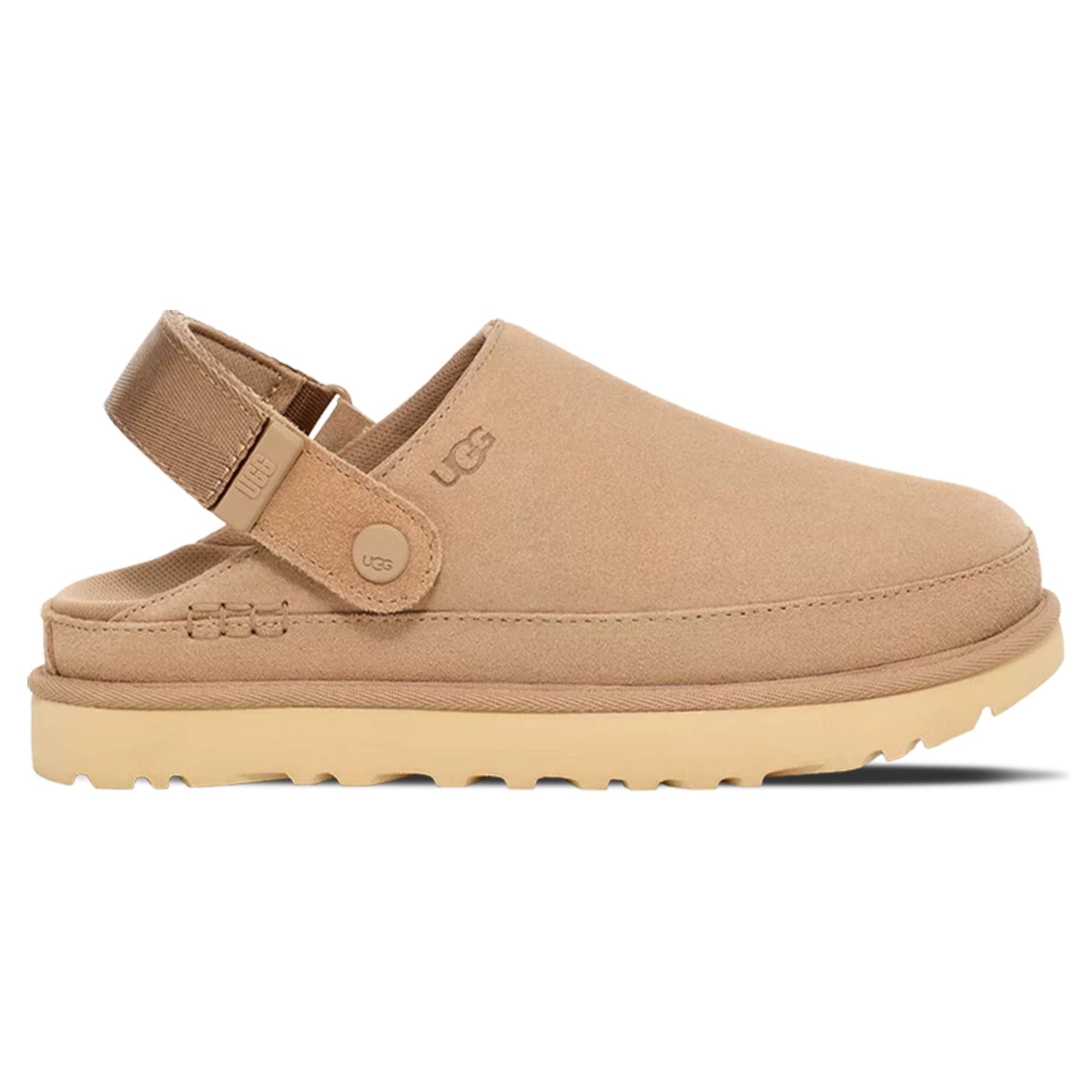 UGG Goldenstar Clog Sand (Wmns) — UK 1 — Side View