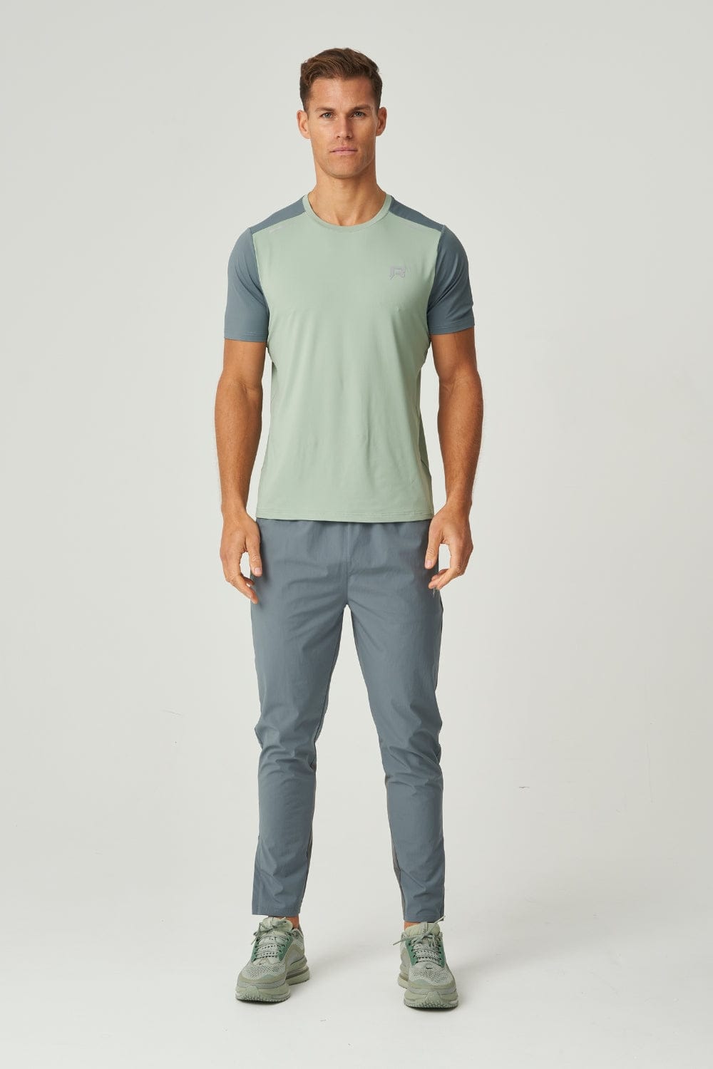 Reprimo Flight T-Shirt 'Blue Steel Iceberg' — XS — Top View