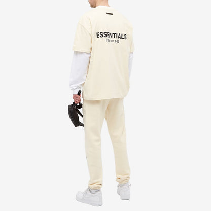 FEAR OF GOD ESSENTIALS T-shirt (SS21) Cream/Buttercream — XXS — Detail View