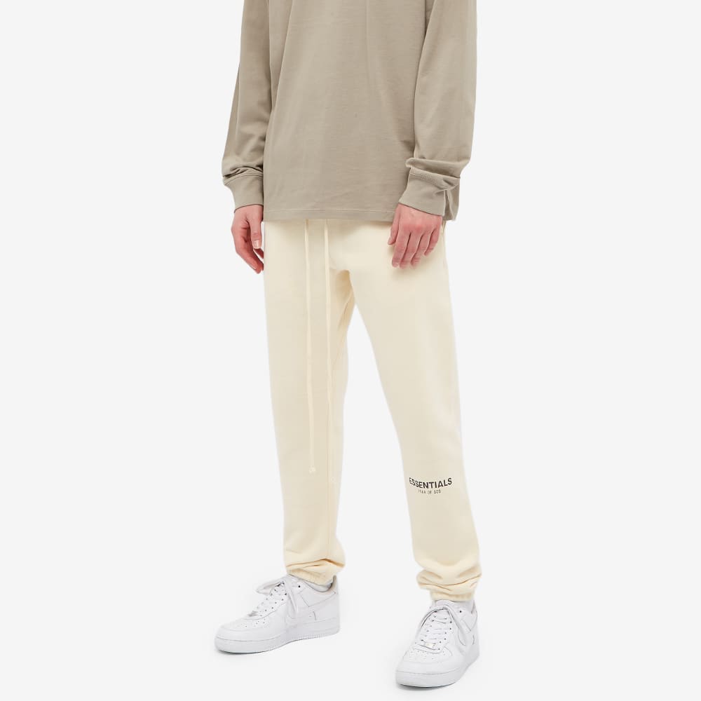 FEAR OF GOD ESSENTIALS Sweatpants (SS21) Cream/Buttercream — XXS — Back View