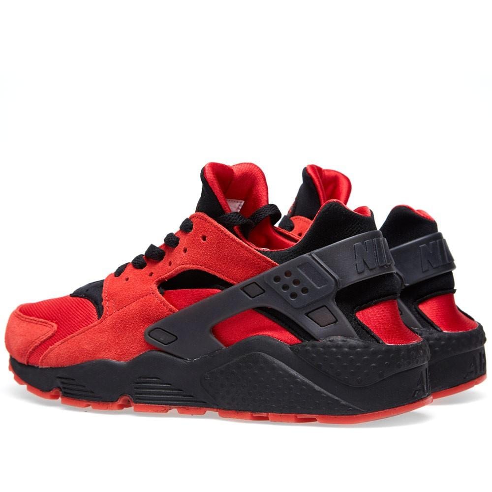 Nike Air Huarache QS 'Love-Hate' University Red & Black — UK 3 | EU 35.5 | US 3.5 — Side View