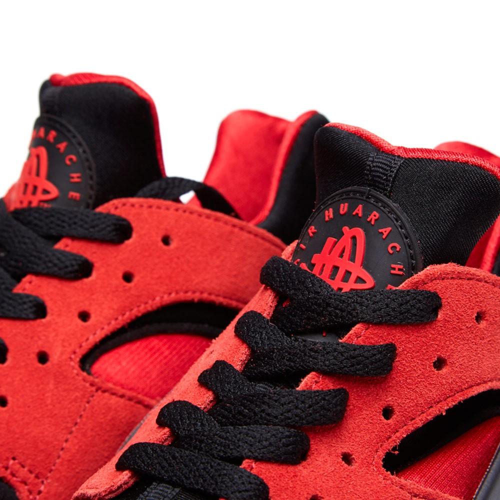 Nike Air Huarache QS 'Love-Hate' University Red & Black — UK 3 | EU 35.5 | US 3.5 — Back View