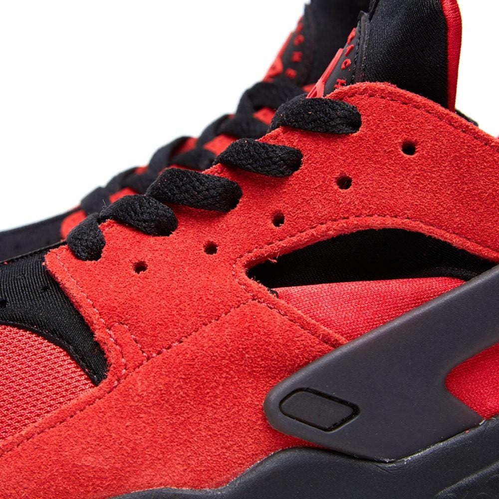 Nike Air Huarache QS 'Love-Hate' University Red & Black — UK 3 | EU 35.5 | US 3.5 — Top View