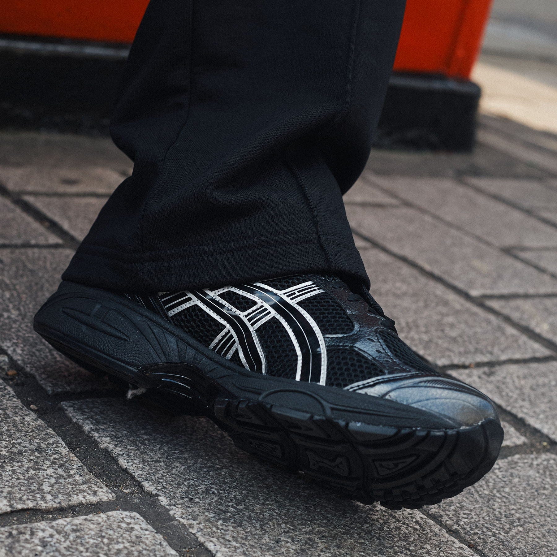 ASICS Gel Kayano 14 'Black Pure Silver' — UK 3 | EU 36 | US 4 — Lifestyle View