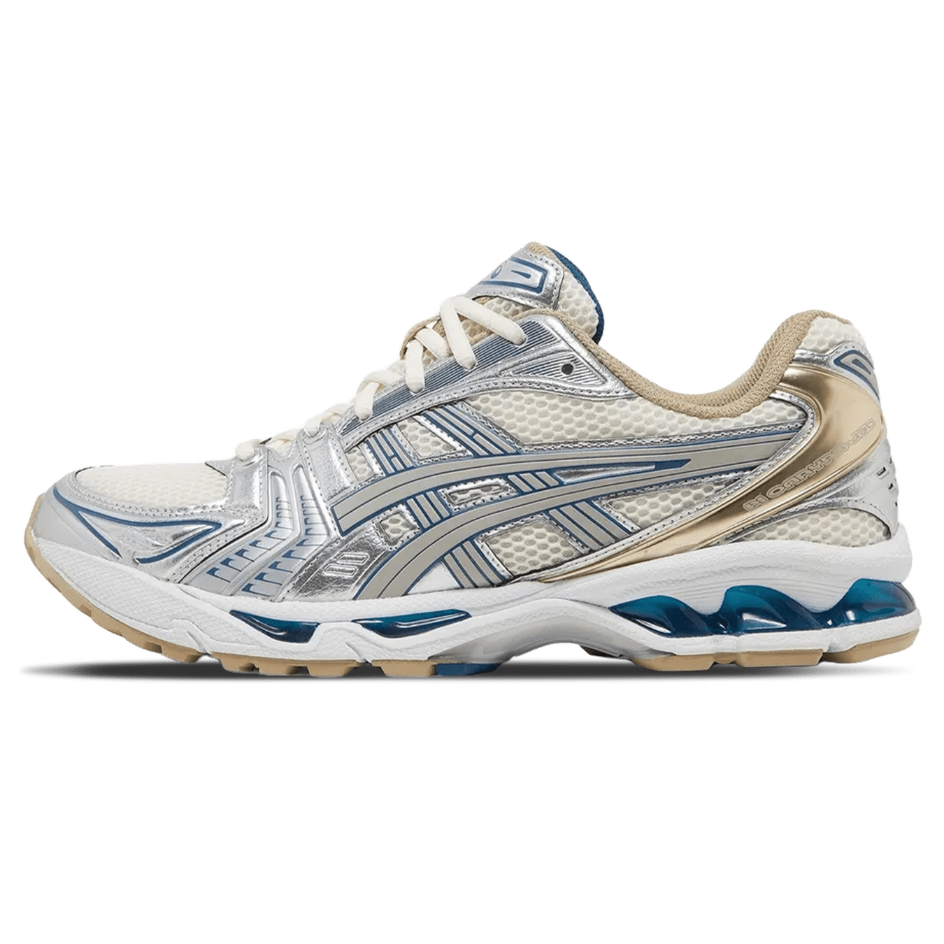 Asics Gel Kayano 14 'Cream Pure Silver' — UK 3 | EU 36 | US 4 — Front View