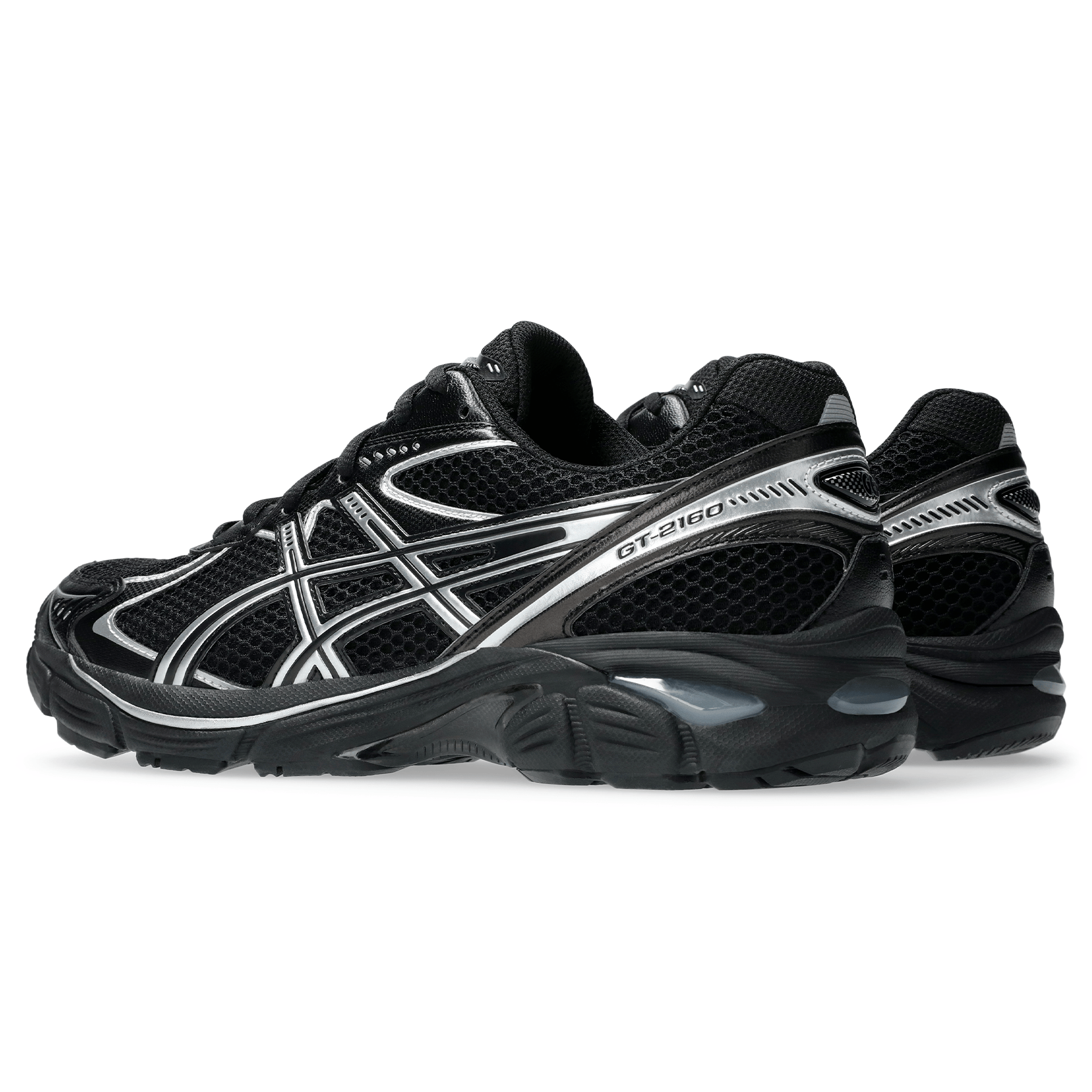 Asics GT 2160 'Black Pure Silver' — UK 3 | EU 36 | US 4 — Top View