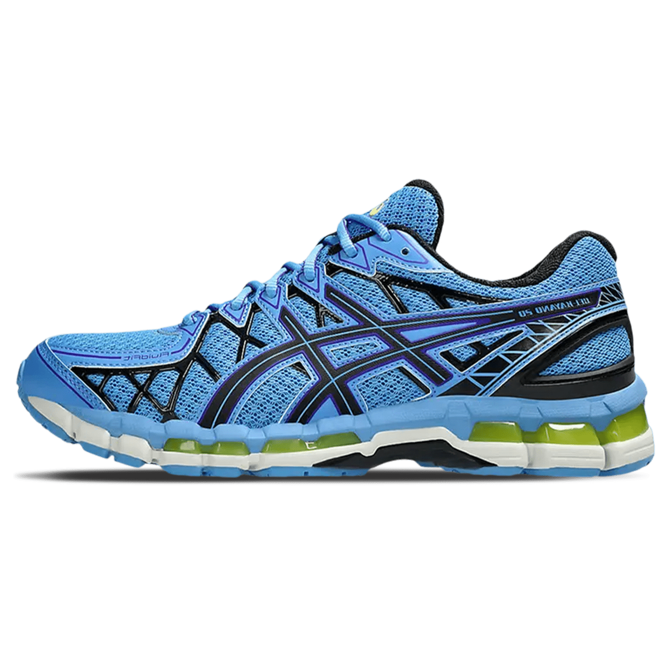 Asics Gel Kayano 20 'Blue Neptune Black' — UK 3 | EU 36 | US 4 — Front View