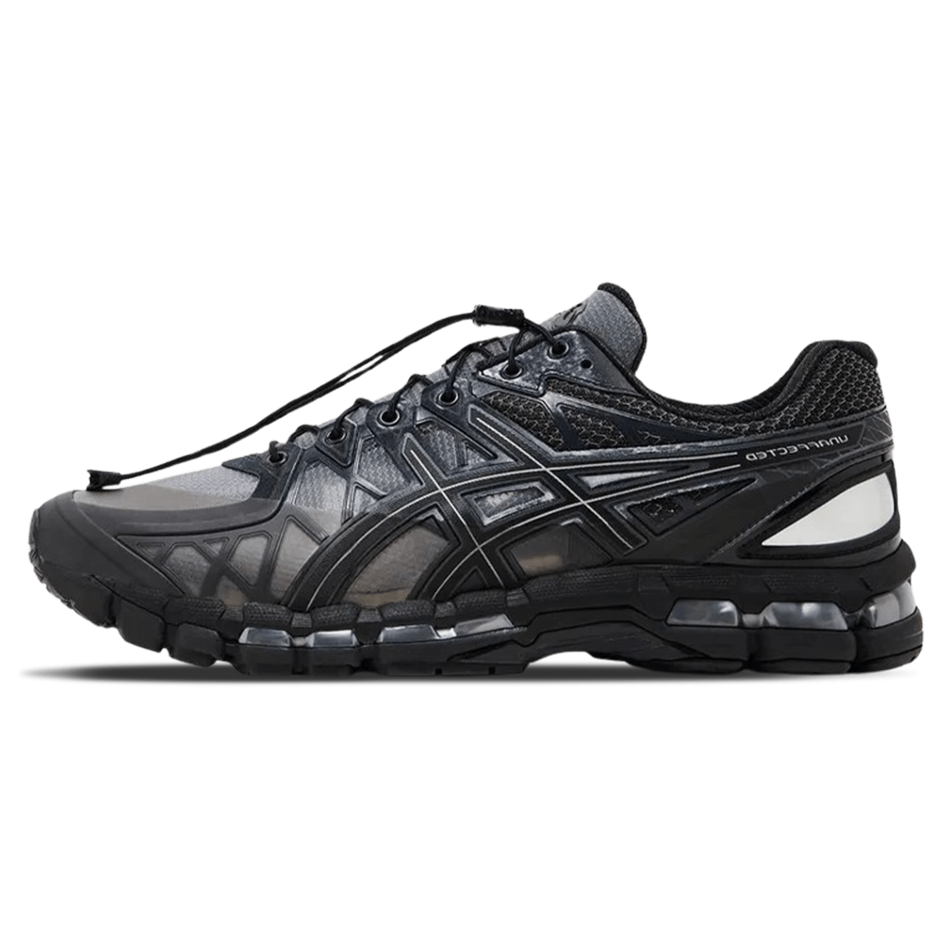 UNAFFECTED x Asics Gel Kayano 20 'Obsidian Grey' — UK 3 | EU 36 | US 4 — Front View