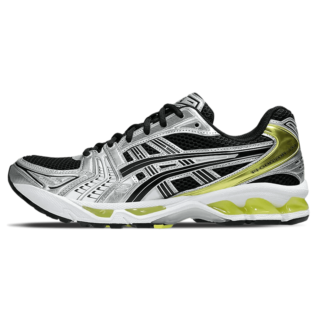 ASICS Gel Kayano 14 'Black Lemon Spark' — UK 3 | EU 36 | US 4 — Front View