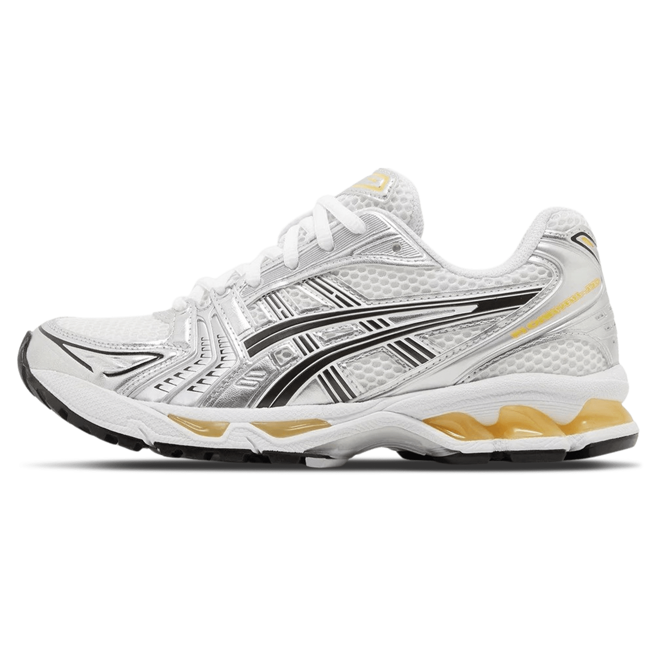 Asics Gel Kayano 14 'White Tai-Chi Yellow' — UK 3 | EU 36 | US 4 — Front View