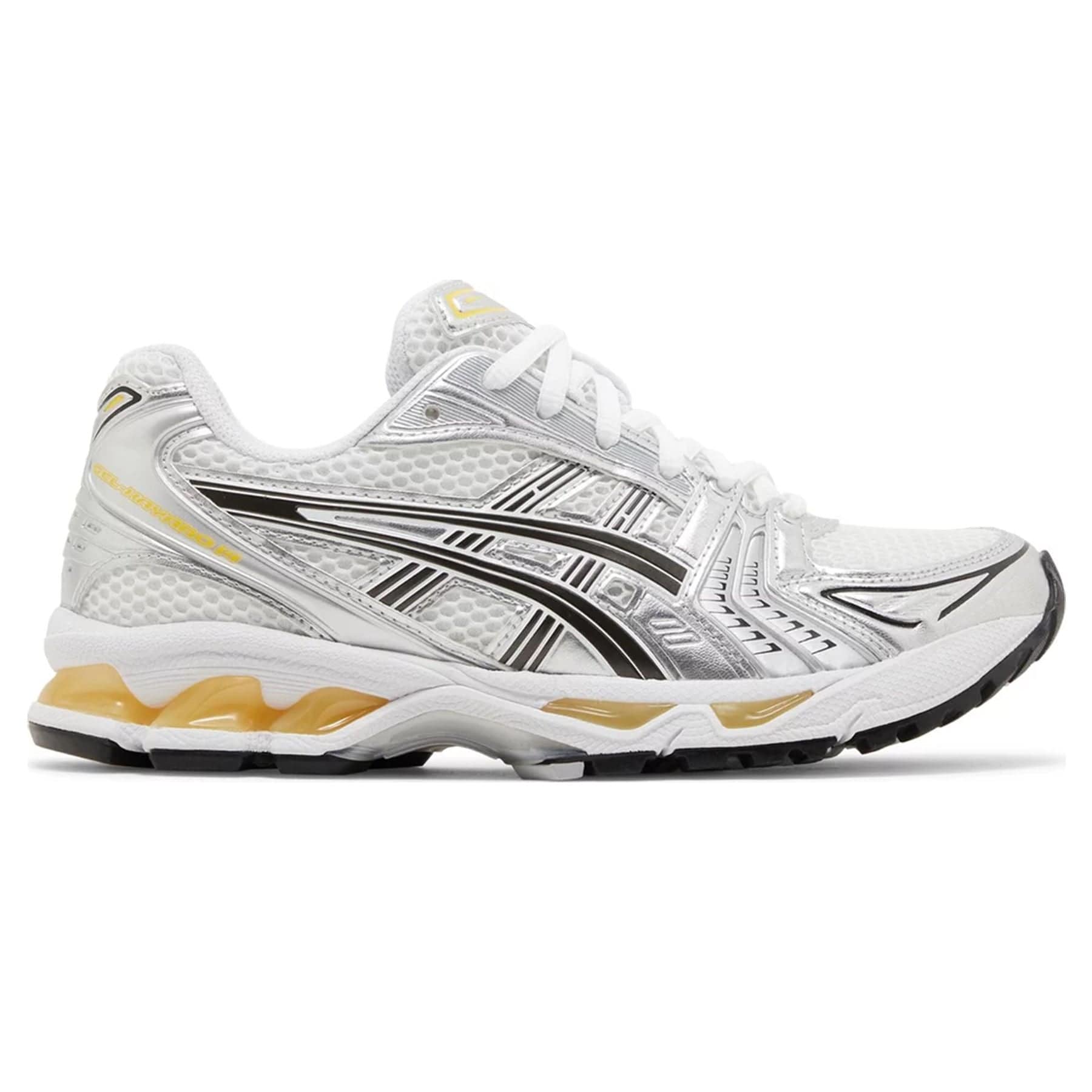 Asics Gel Kayano 14 'White Tai-Chi Yellow' — UK 3 | EU 36 | US 4 — Side View