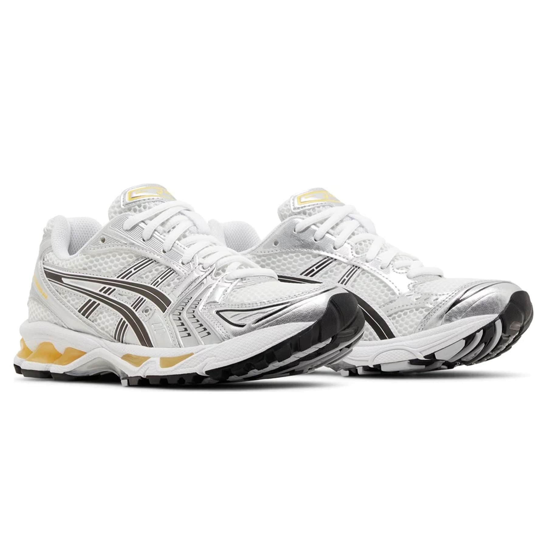 Asics Gel Kayano 14 'White Tai-Chi Yellow' — UK 3 | EU 36 | US 4 — Top View