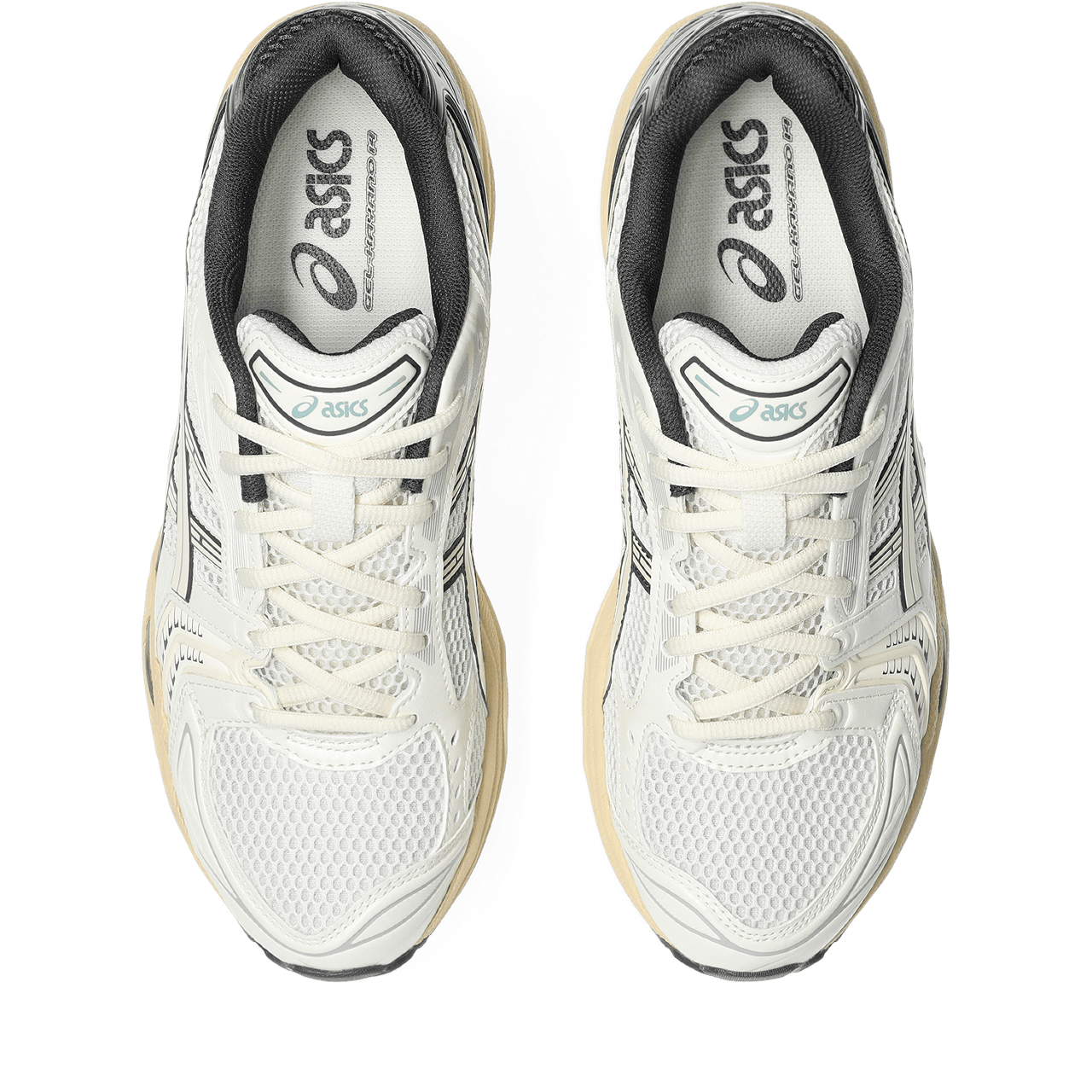 ASICS Gel Kayano 14 'Cream Obsidian Grey' — UK 3 | EU 36 | US 4 — Lifestyle View