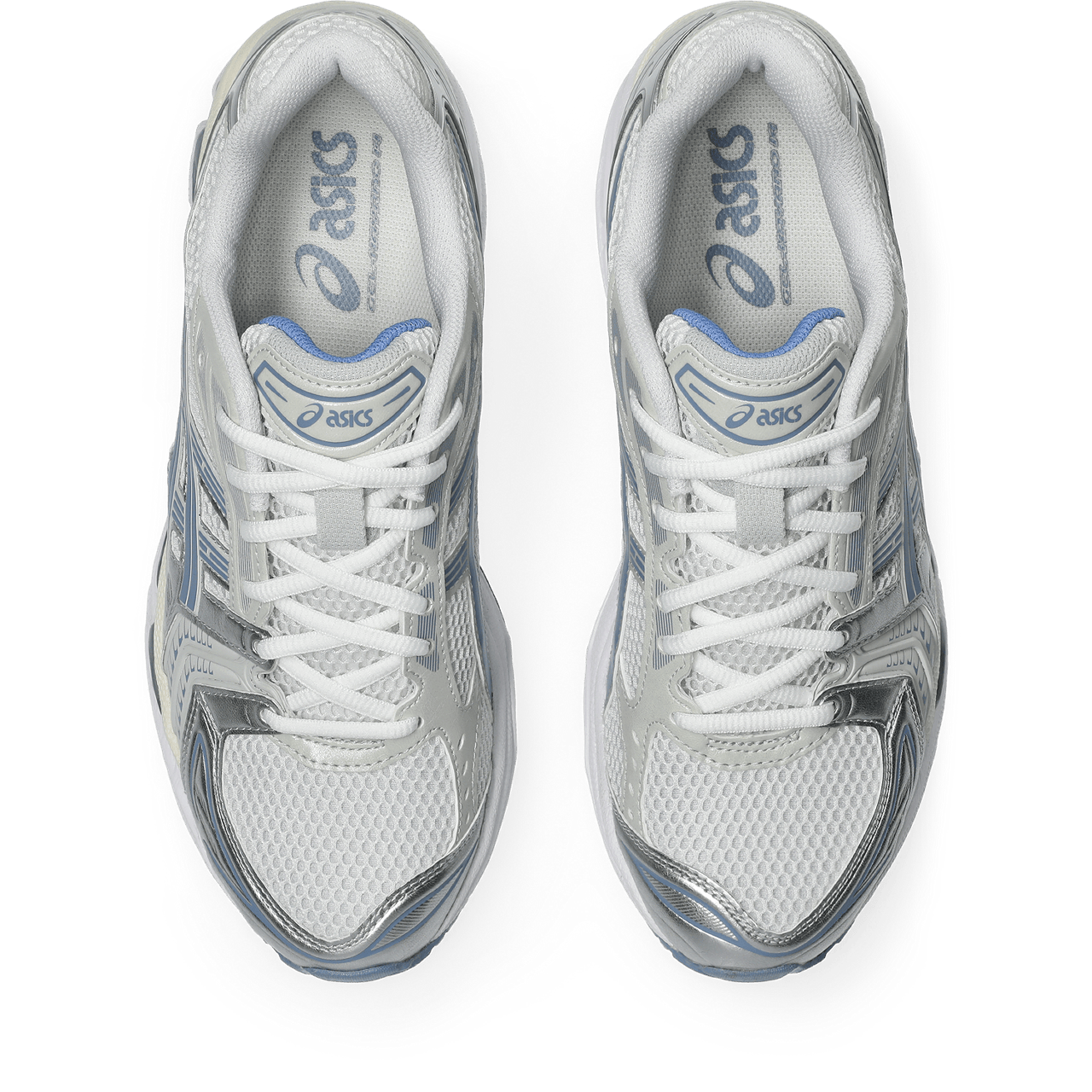ASICS Gel Kayano 14 'White Light Navy' — UK 3 | EU 36 | US 4 — Lifestyle View