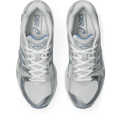 ASICS Gel Kayano 14 'White Light Navy' — UK 3 | EU 36 | US 4 — Lifestyle View