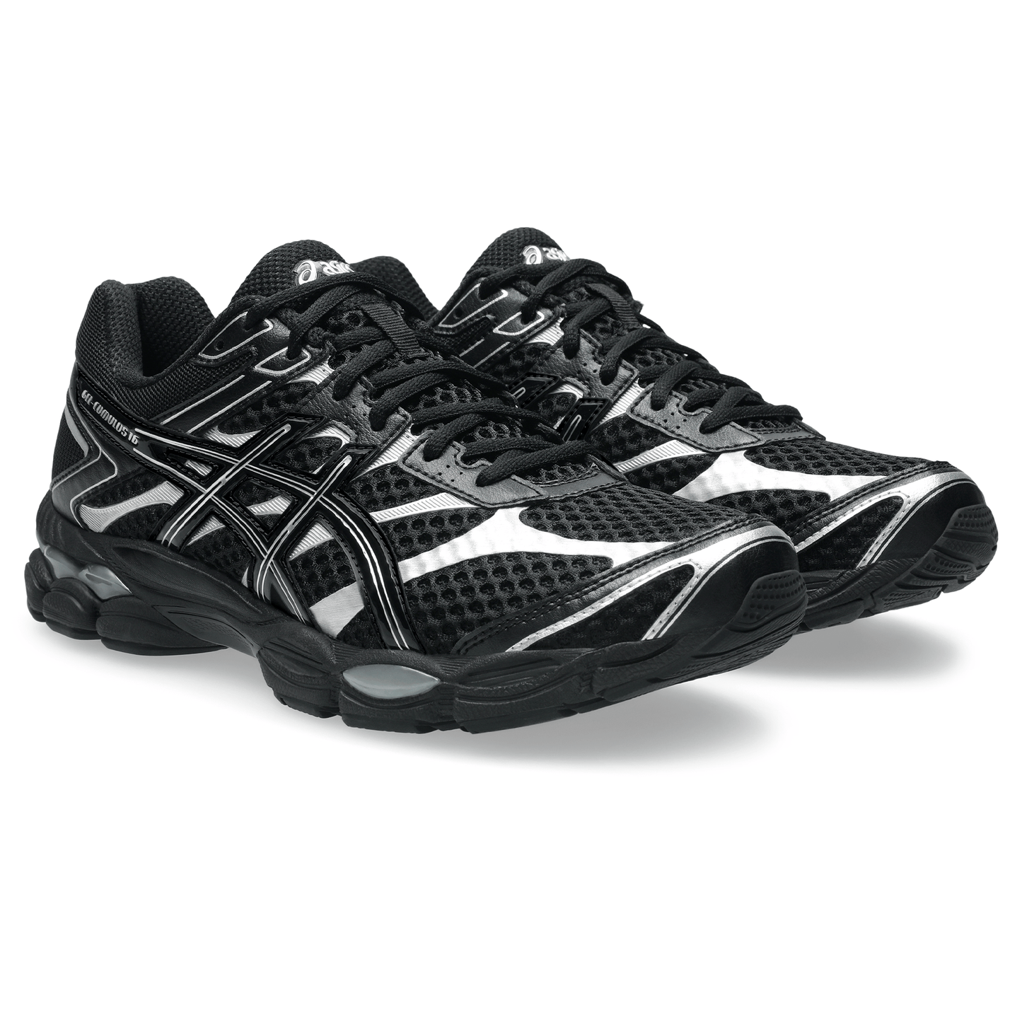 ASICS Gel Cumulus 16 'Black Black' — UK 3 | EU 36 | US 4 — Back View
