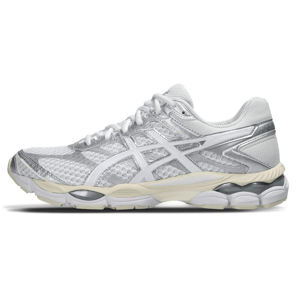 ASICS Gel Cumulus 16 'White White' — UK 3 | EU 36 | US 4 — Front View