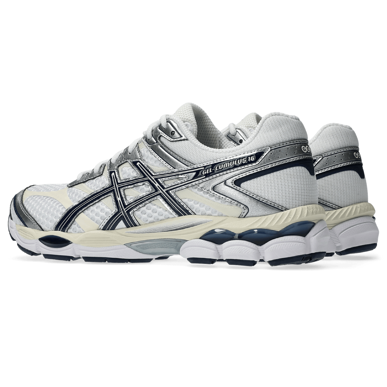ASICS Gel Cumulus 16 'White Midnight' — UK 3 | EU 36 | US 4 — Top View