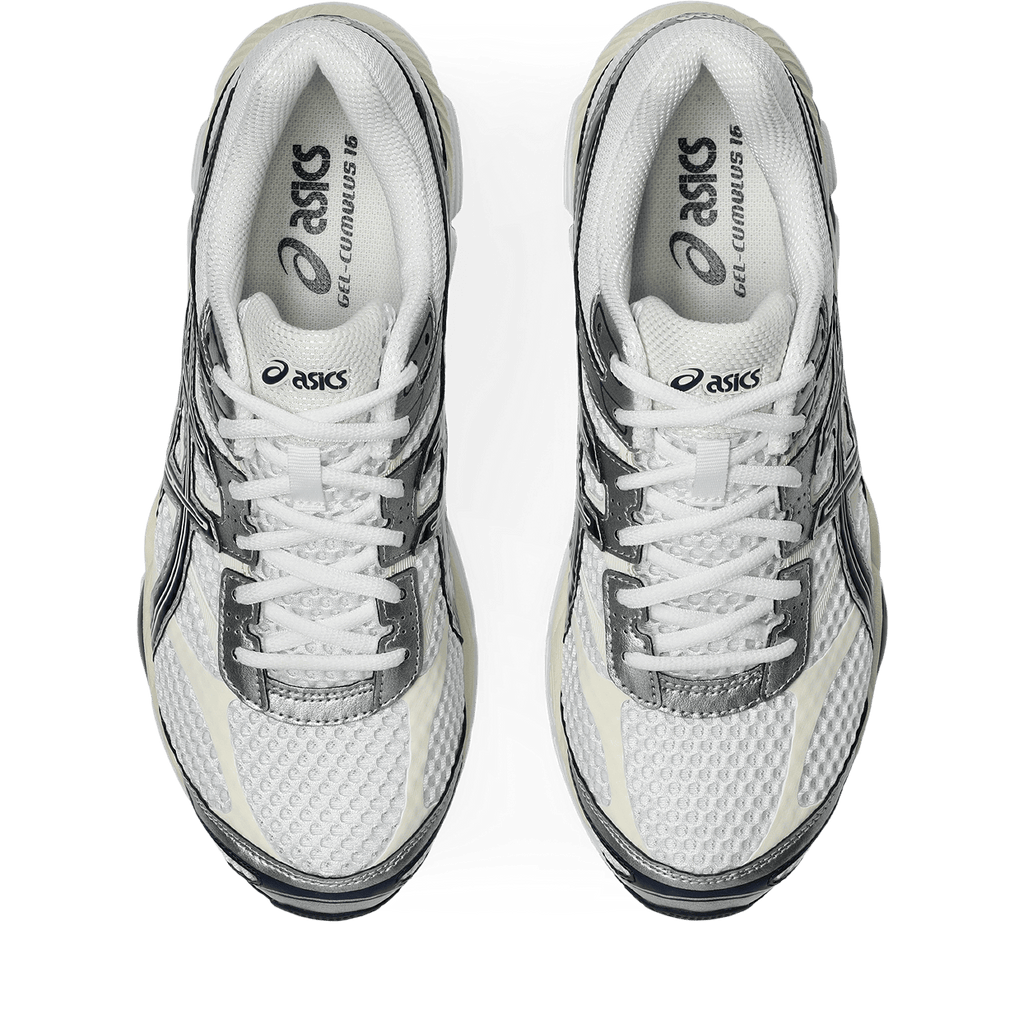 ASICS Gel Cumulus 16 'White Midnight' — UK 3 | EU 36 | US 4 — Lifestyle View