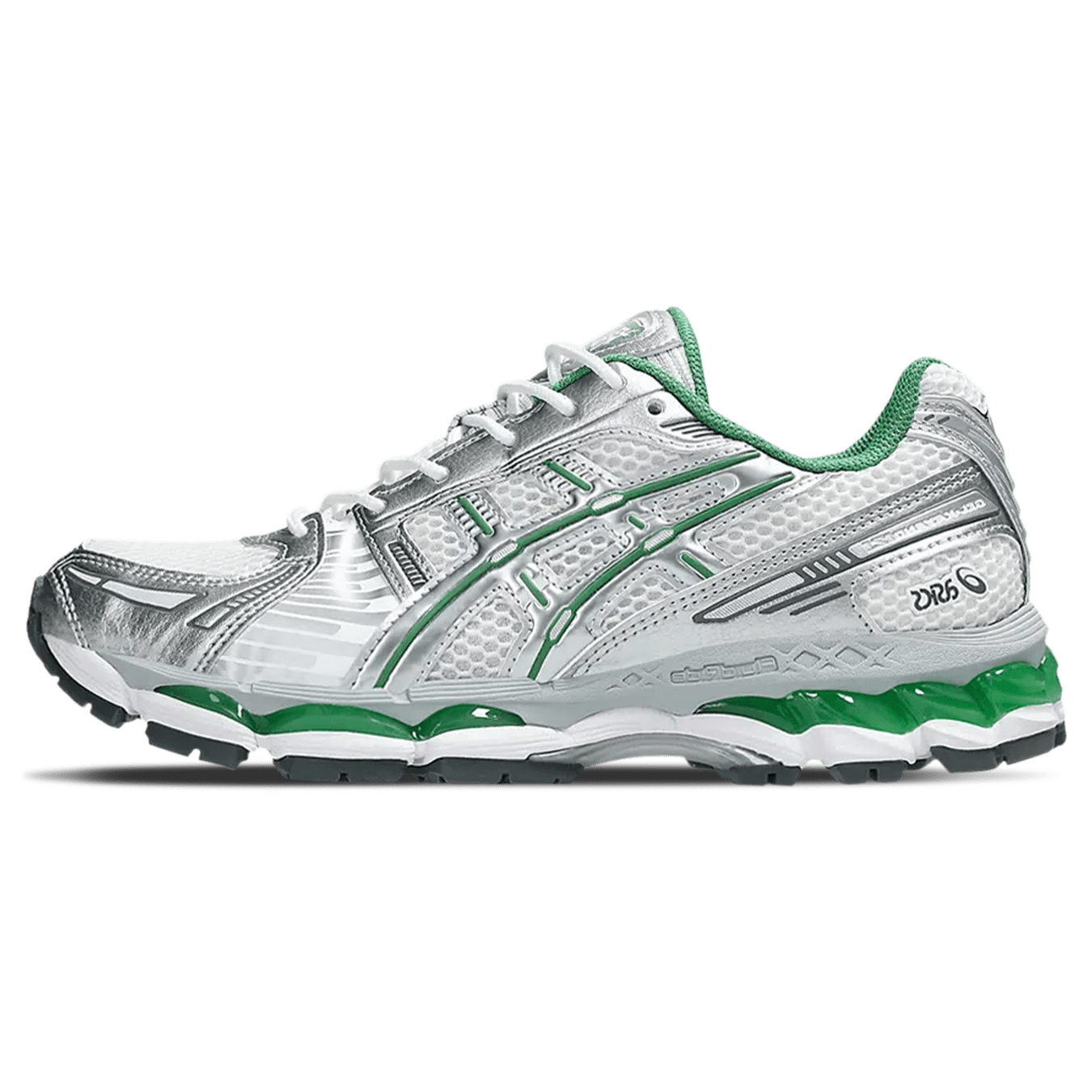 ASICS Gel Kayano 12.1 'Silver Green' — UK 3 | EU 36 | US 4 — Front View