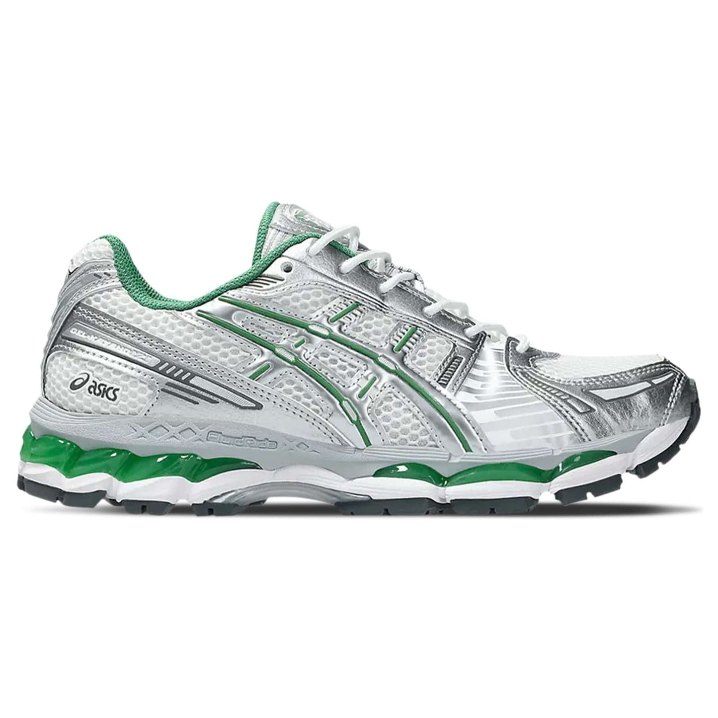 ASICS Gel Kayano 12.1 'Silver Green' — UK 3 | EU 36 | US 4 — Side View