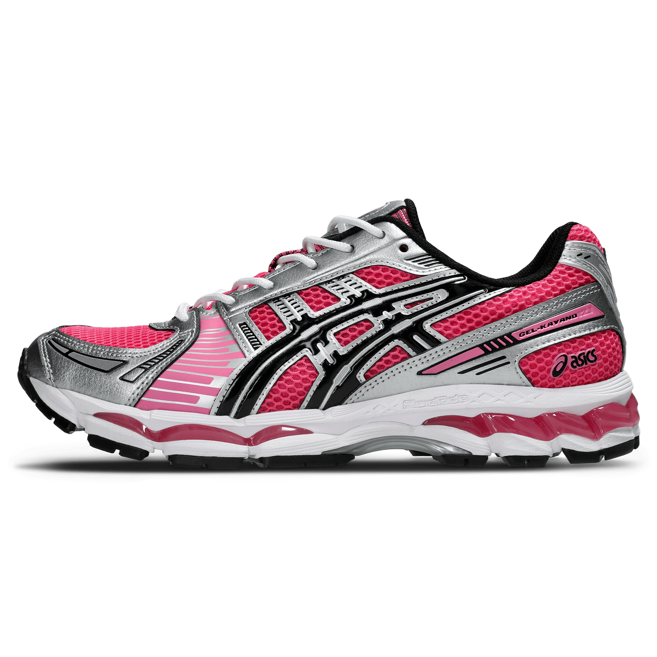 ASICS Gel Kayano 12.1 'Dragon Fruit Black' — UK 3 | EU 36 | US 4 — Front View