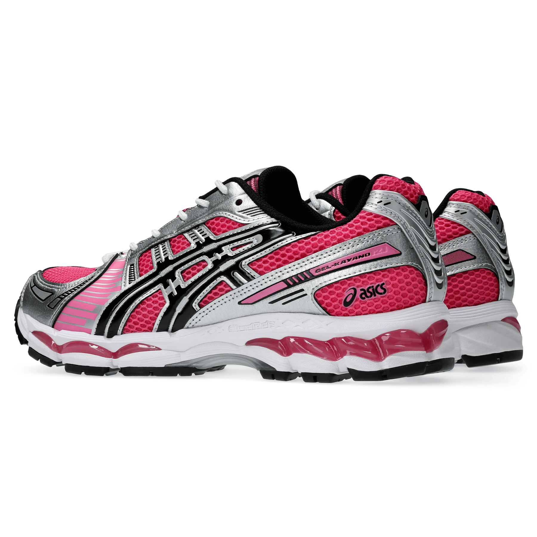 ASICS Gel Kayano 12.1 'Dragon Fruit Black' — UK 3 | EU 36 | US 4 — Top View