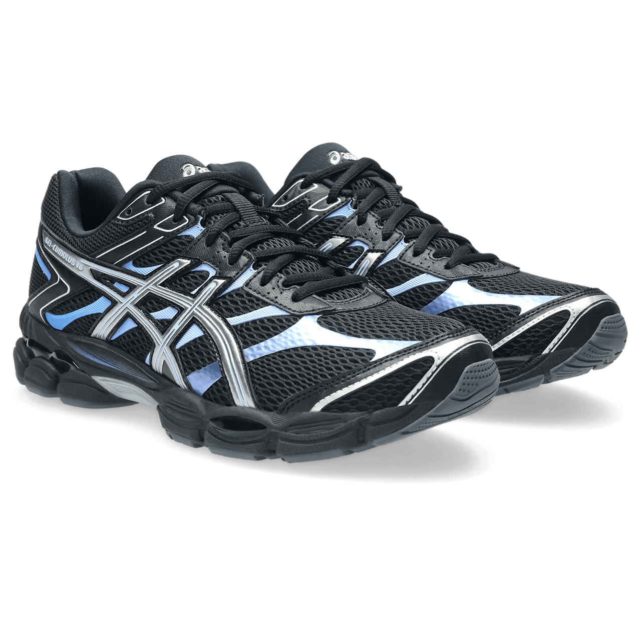 ASICS Gel Cumulus 16 'Black Pure Silver' — UK 3 | EU 36 | US 4 — Back View