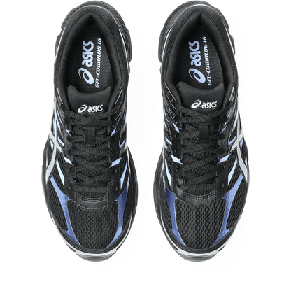 ASICS Gel Cumulus 16 'Black Pure Silver' — UK 3 | EU 36 | US 4 — Lifestyle View