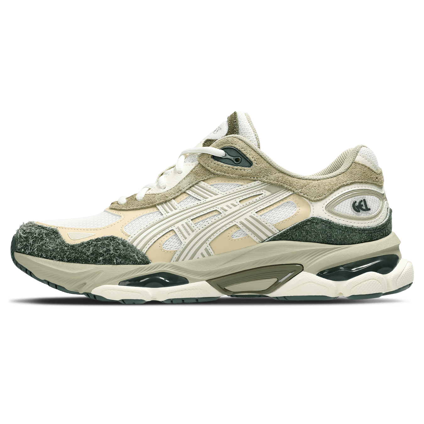 ASICS Gel NYC 2.0 'Cream Dusty Fern' — UK 3 | EU 36 | US 4 — Front View