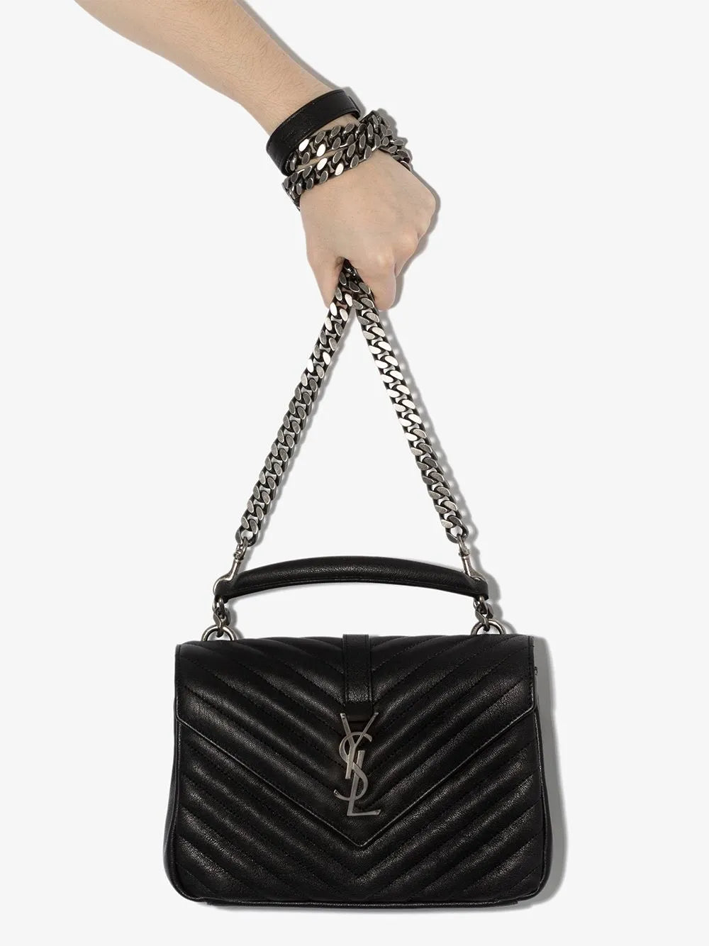 Saint Laurent Medium College Shoulder Bag — Same as shown — Size One Size — Back View