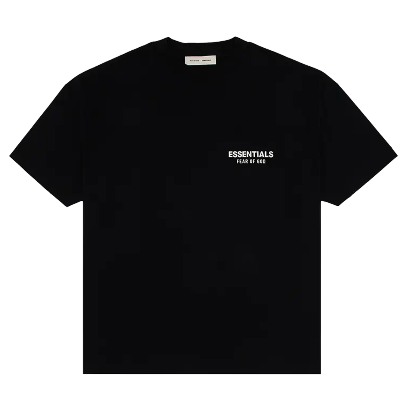 Fear of God Essentials Classic Fit T-Shirt 'Jet Black' — XXS — Front View