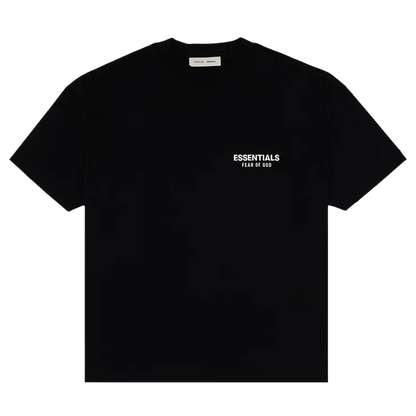 Fear of God Essentials Classic Fit T-Shirt 'Jet Black' — XXS — Front View