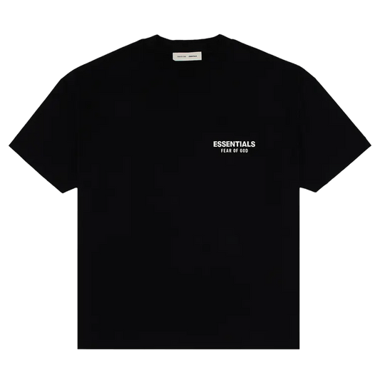 Fear of God Essentials Classic Fit T-Shirt 'Jet Black' — XXS — Front View