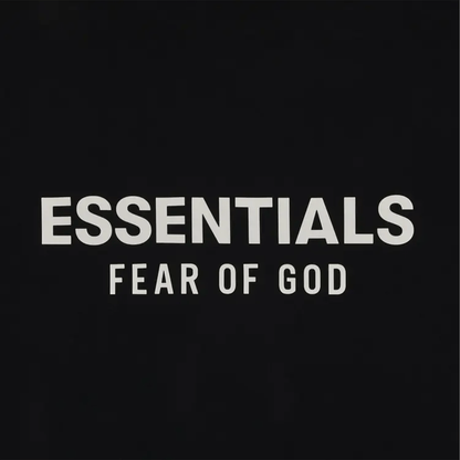 Fear of God Essentials Classic Fit T-Shirt 'Jet Black' — XXS — Back View