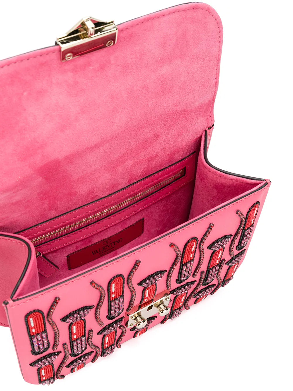 Valentino Garavani Glam Lock Shoulder Bag — Same as shown — Size One Size — Detail View