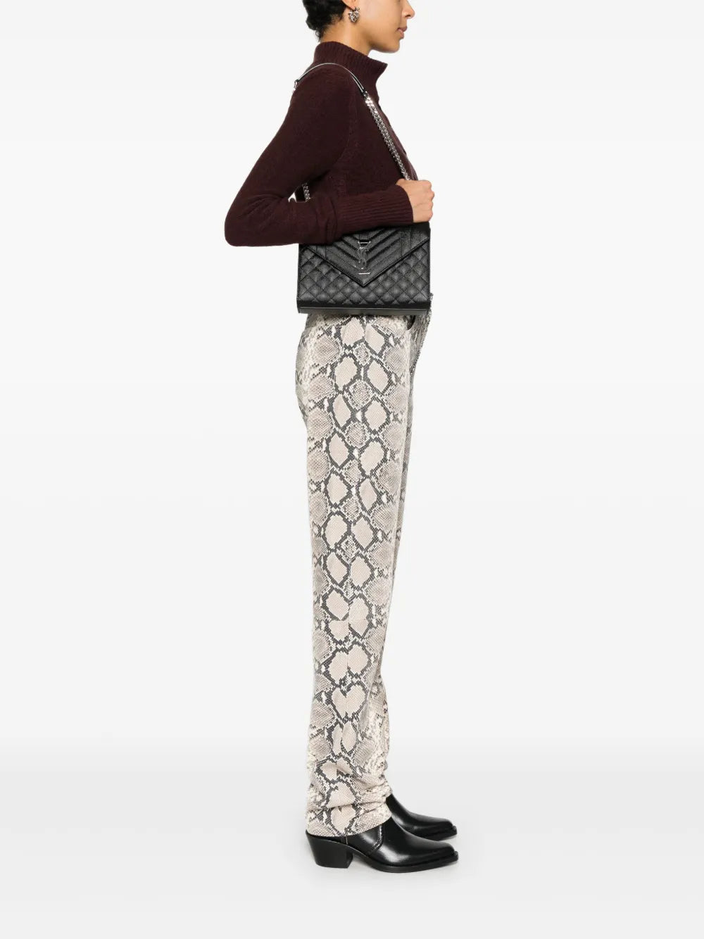 Saint Laurent Medium Envelope Shoulder Bag — Same as shown — Size One Size — Side View