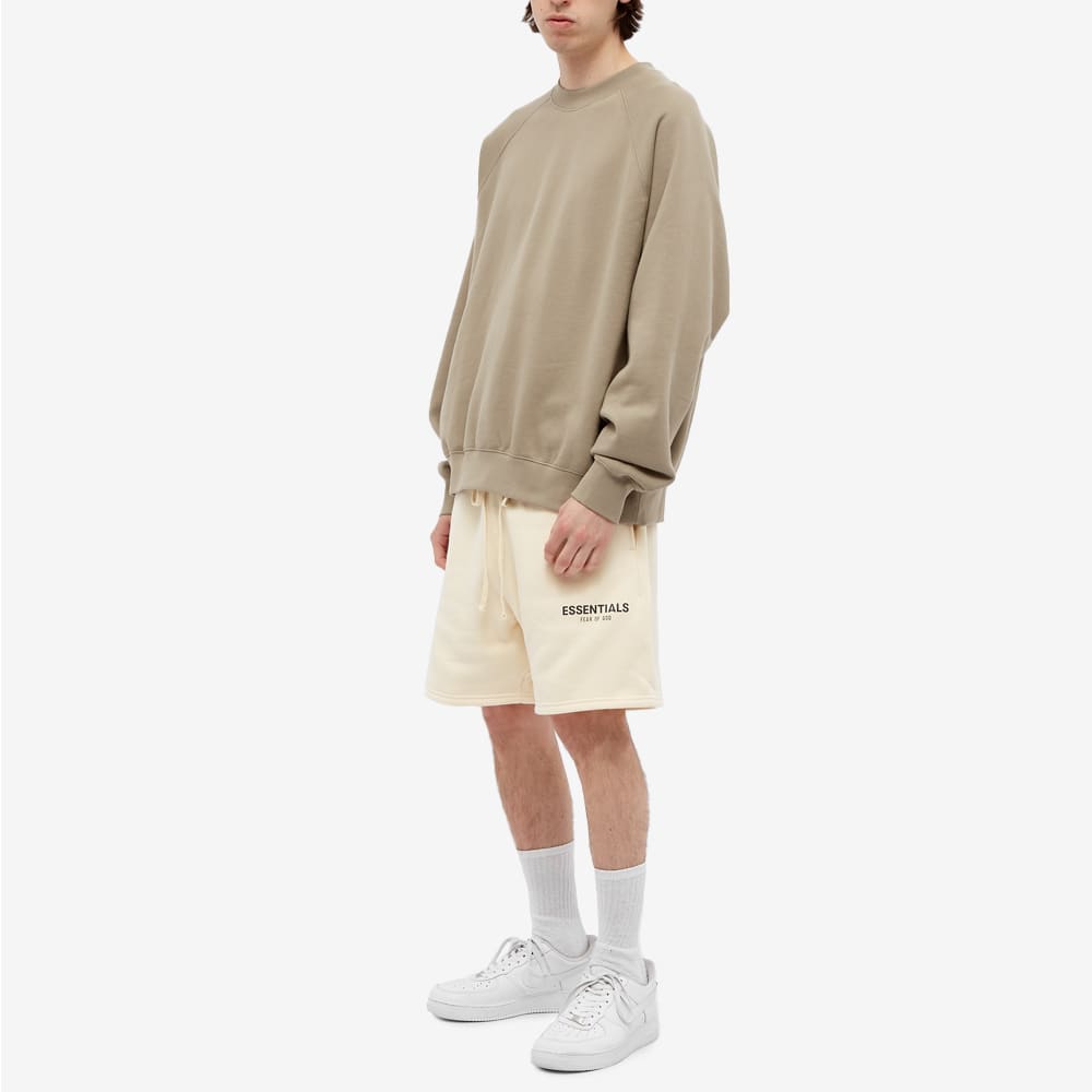 FEAR OF GOD ESSENTIALS Shorts (SS21) Cream/Buttercream — XXS — Detail View