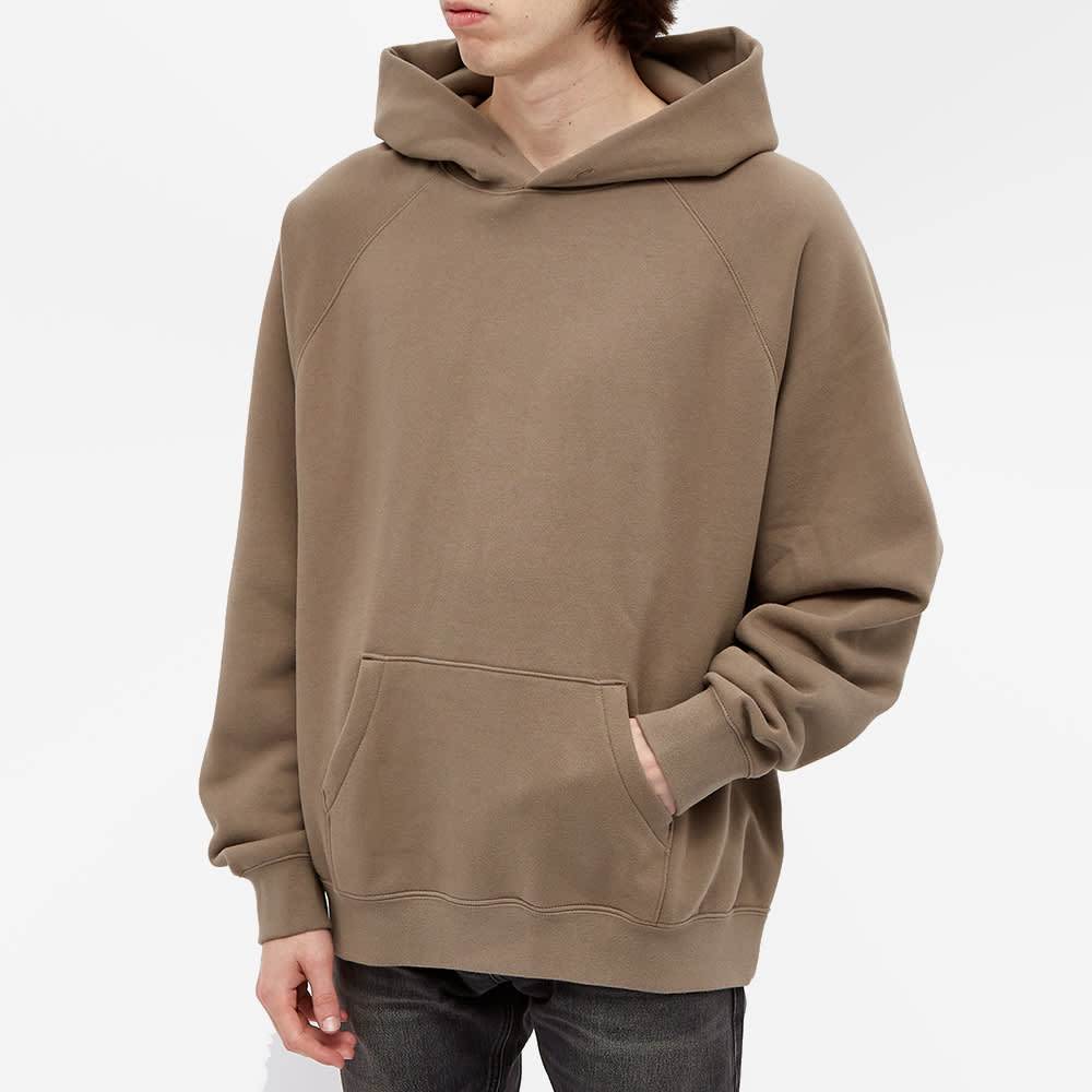 FEAR OF GOD ESSENTIALS Pull-Over Hoodie (SS21) Taupe — XXS — Top View