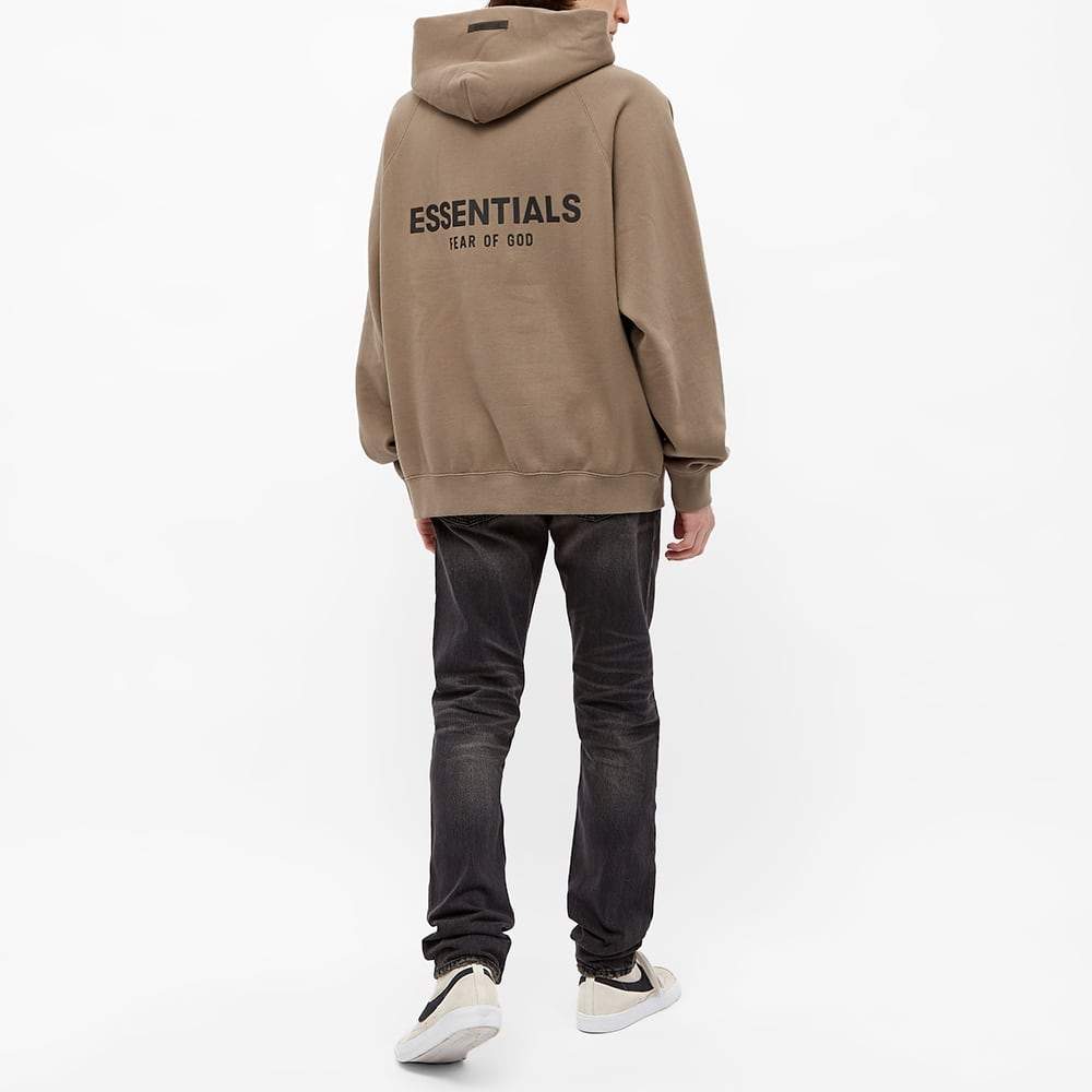 FEAR OF GOD ESSENTIALS Pull-Over Hoodie (SS21) Taupe — XXS — Detail View