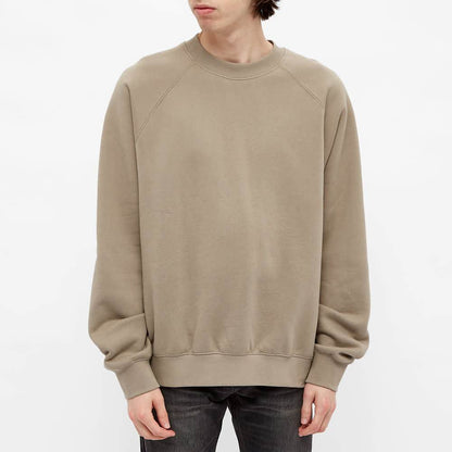 FEAR OF GOD ESSENTIALS Pull-Over Crewneck (SS21) Moss/Goat — XXS — Side View