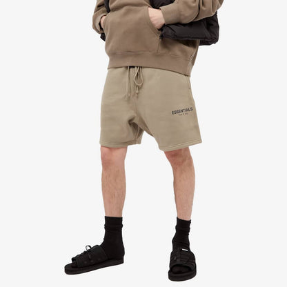 FEAR OF GOD ESSENTIALS Shorts (SS21) Moss/Goat — XXS — Back View